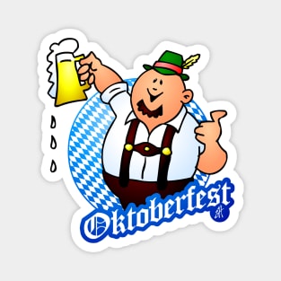 Oktoberfest - man in lederhosen Magnet