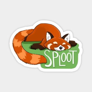 Red Panda Sploot Magnet