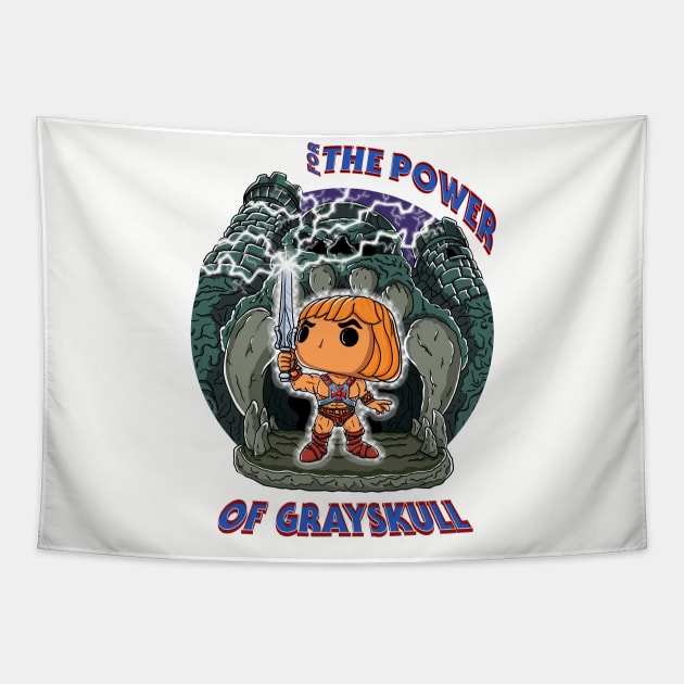 He-Man for the power of Grayskull Tapestry by soulcrawler