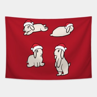 Fun Bun: Cream Santa Lop Tapestry