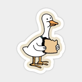 Ducks Eat Bread - Goose - Vintage Magnet