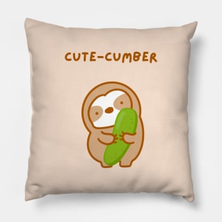 Cute-cumber Cucumber Sloth Pillow