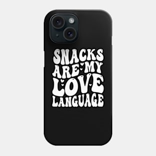 Snacks Are My Love Language Valentine Day Kids Boys Phone Case