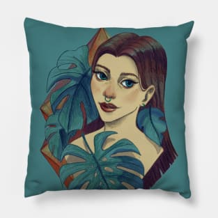 Monstera Pillow