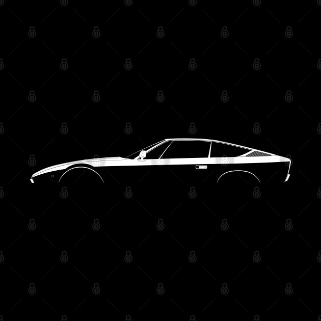 Maserati Khamsin Silhouette by Car-Silhouettes