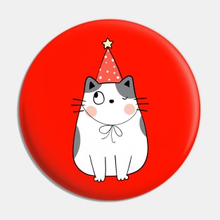 Merry Catmas - Cute Christmas Cat Pin