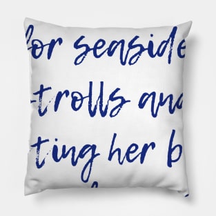 Seaside Strolls Pillow