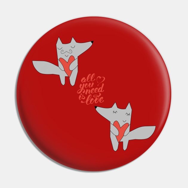 Fox in love All you need is love Pin by bruxamagica