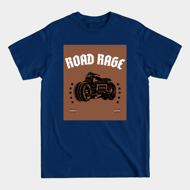 Discover Road rage Vintage motorcycle t shirt.Biker t shirt.Motorcycle t-shirt - Biker Club - T-Shirt