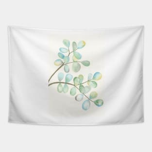 Watercolor Leaves Tapestry