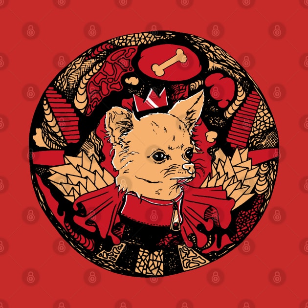 Red and Cream Circle of the Chihuahua by kenallouis
