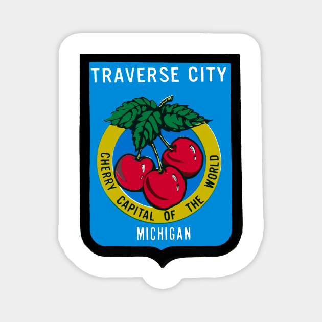 Traverse City Cherries Magnet by zsonn