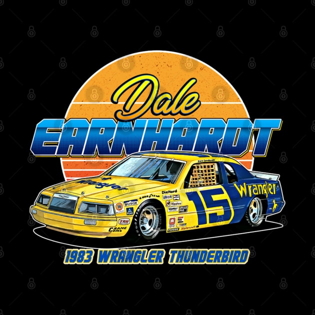 Dale Earnhardt Thunderbird Legend 80s Retro by stevenmsparks