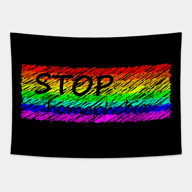 Stop homophobia Tapestry by Johnny_Sk3tch