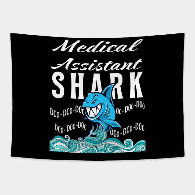 Medical Assistant Gifts - Shark Tapestry by StudioElla