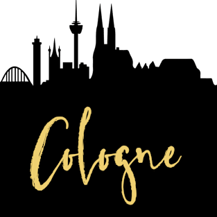 COLOGNE GERMANY DESIGNER SILHOUETTE SKYLINE ART Magnet