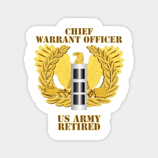 Emblem - Warrant Officer - CW3 - Retired Magnet