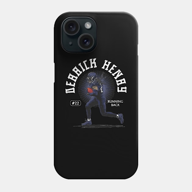 Derrick Henry Tennessee Sunray Phone Case by danlintonpro