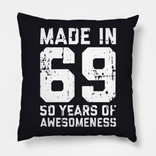 Made In 69 50 Years Of Awesomeness Game Pillow