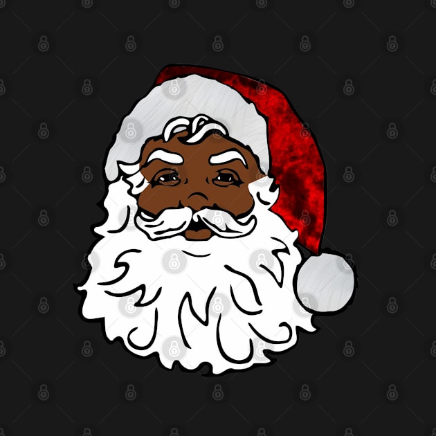 african black santa claus christmas by gossiprag