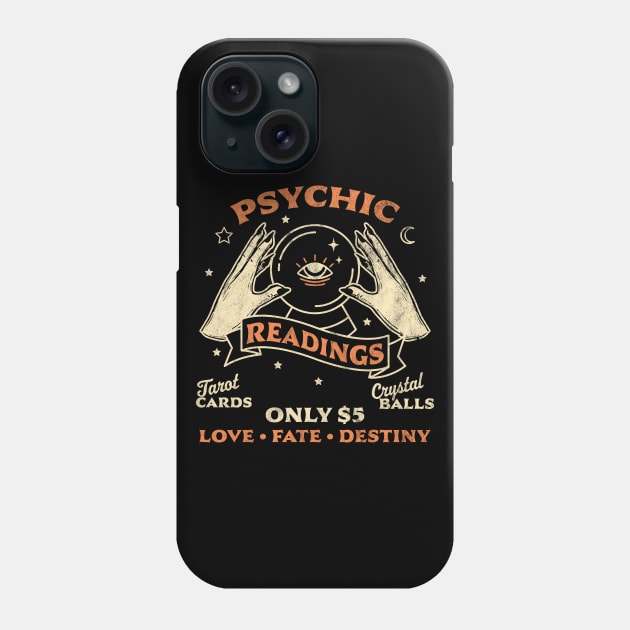 Fortune Teller Psychic Readings Tarot Crystal Ball Vintage Phone Case by OrangeMonkeyArt