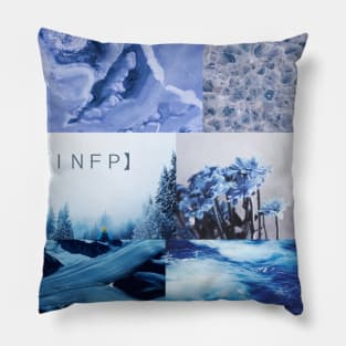 INFP- aesthetic- nature beauty- blue themed Pillow