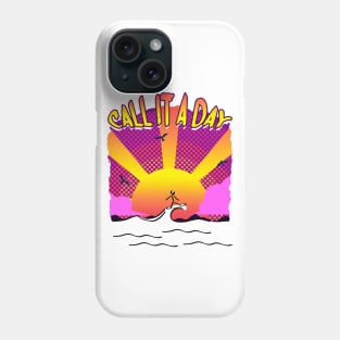 Surfing, Surfboard, Beach, Sunset, Ocean, Sea Phone Case