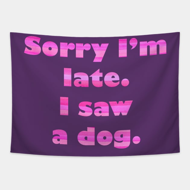 Sorry I'm late Tapestry by CindersRose