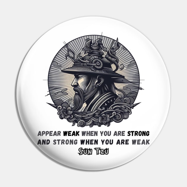 Sun Tzu's Strategy: Strength in Disguise Pin by BattlegroundGuide.com