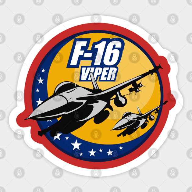 F 16 Viper F16 Air Force Fighter Jet Sticker Teepublic
