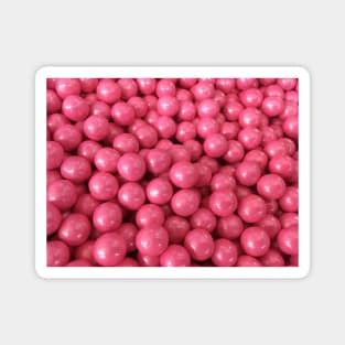 Pink Candy Gumball Abstract Pearly Magnet