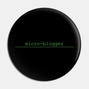 micro blogger Pin