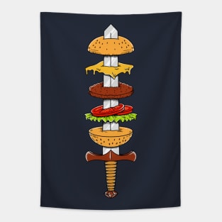 Burger Sword Tapestry