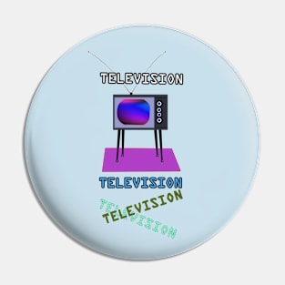 Retro TV Pin