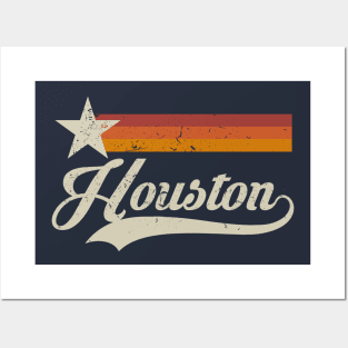 Throwback Houston Astros 2 by © Buck Tee Originals - Houston Astros -  Posters and Art Prints