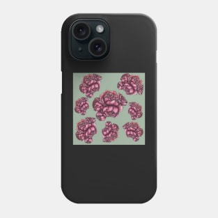 Pink Peonies Pattern Phone Case