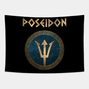 Poseidon Ancient Greek God Tapestry