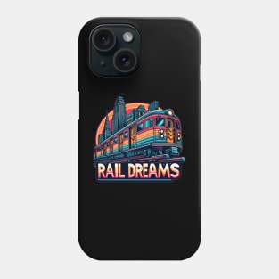 Subway Train, Rail Dreams Phone Case