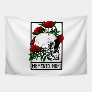 Skull And Roses - Memento Mori Tapestry