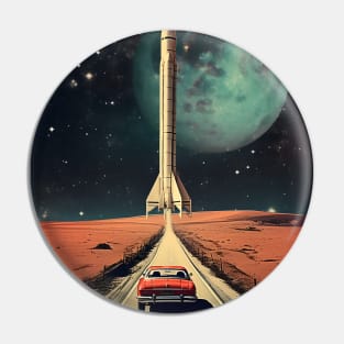 Journey to Space - Vintage Art Pin