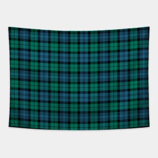 Campbell Tartan | Ancient| Cute Green and Blue Tartan Tapestry