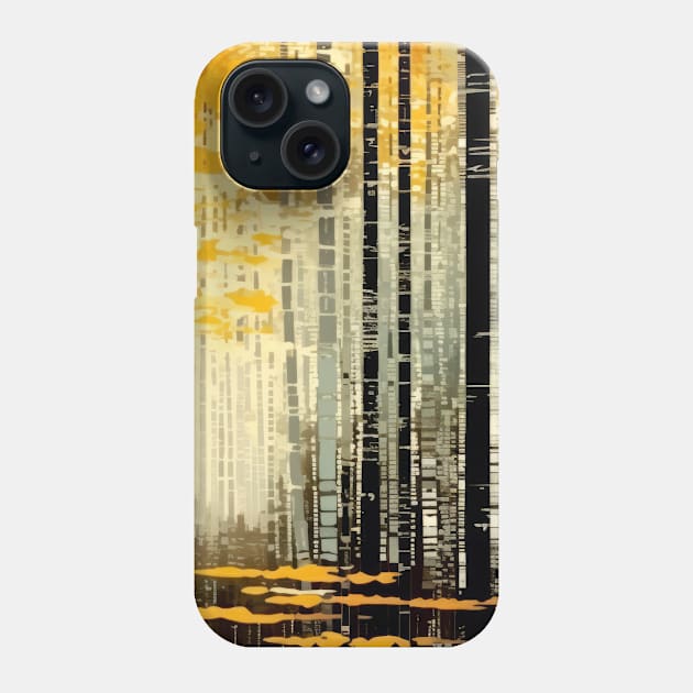 Forest Landscape Art Decor Paint Mosaic Phone Case by Cubebox