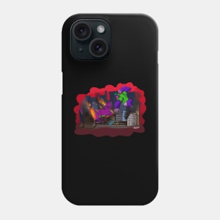 Battle of the Purple Kaiju Phone Case