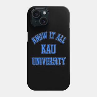Funny college university t-shirt for students and graduates Phone Case