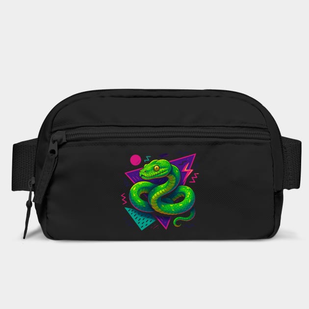 Retro Neon Green Tree Python by Reptiq's Store