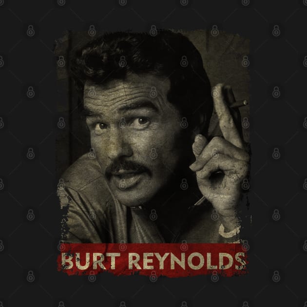 TEXTURE ART-Burt Reynolds - RETRO STYLE 2 by ZiziVintage