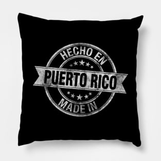 Mede in Puerto Rico - Hecho en Puerto Rico - Grunge Style Pillow