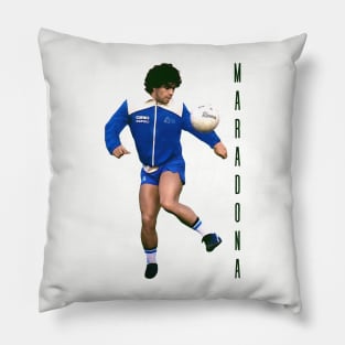 Diego Maradona / 80s style fan art Pillow