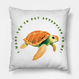 Sea turtle. The magical nature of Australia Pillow