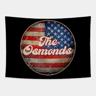 American Flag Personalized Osmonds Proud Name Birthday Tapestry